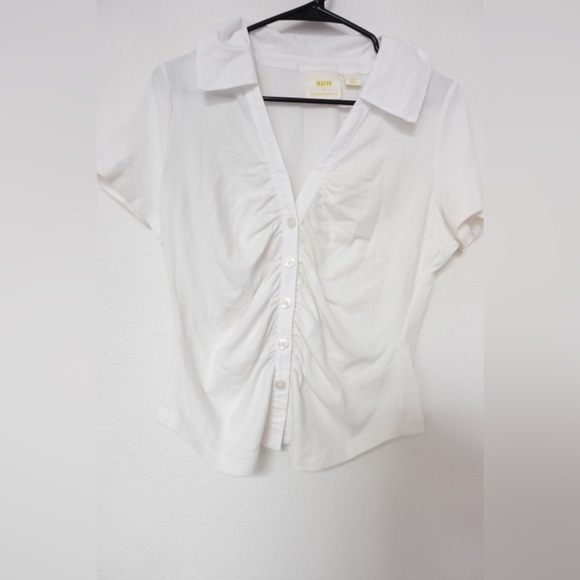 Maeve NWT Ruched Blouse - Size Large - Picture 4 of 8
